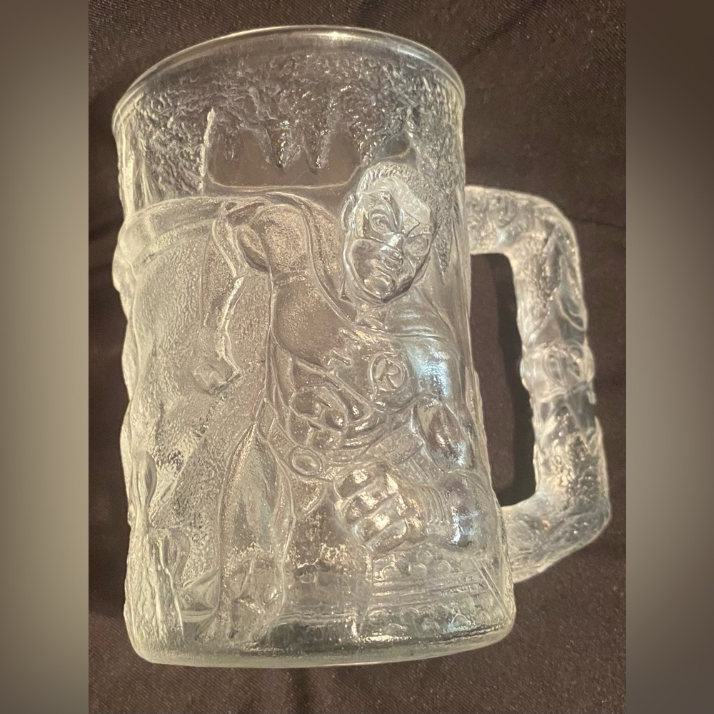 1995 McDonalds Batman Forever ROBIN Glass Mug